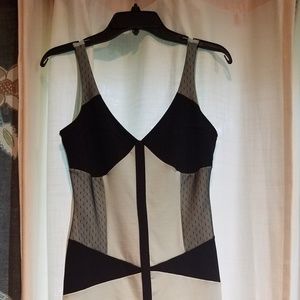 Crochet Overlay Tank Dress